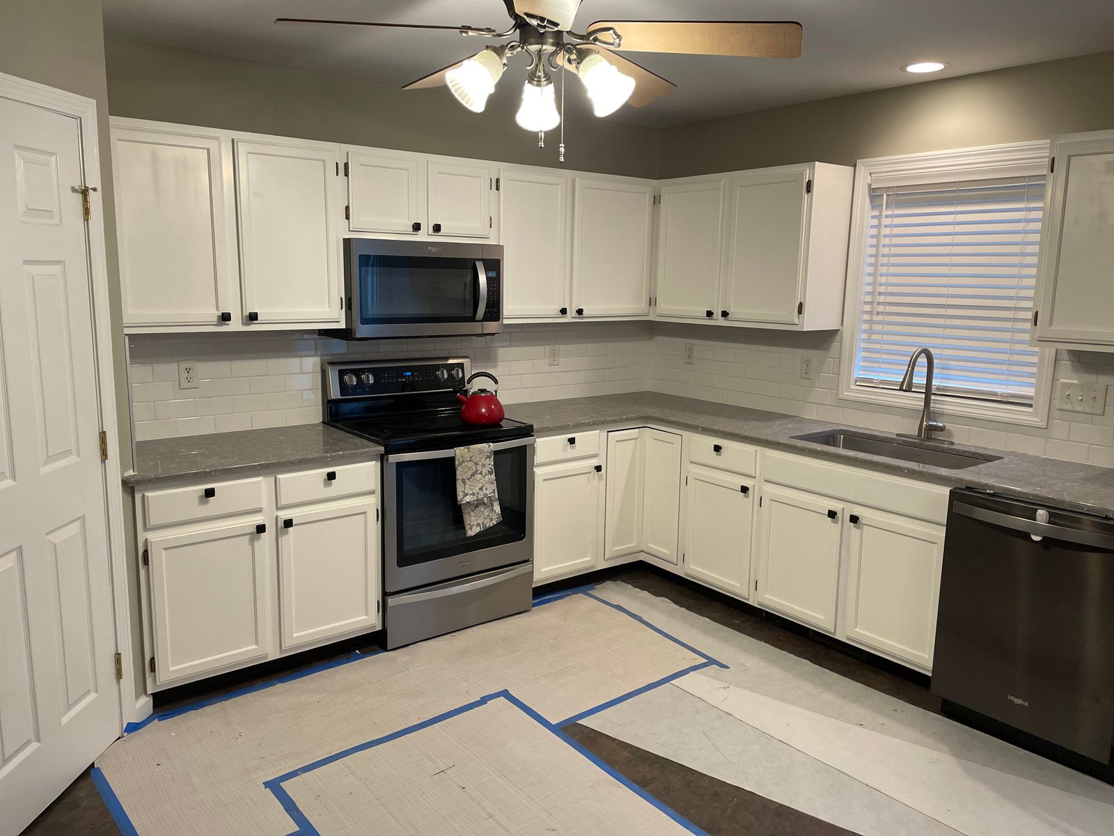 Kitchen remodeling in action